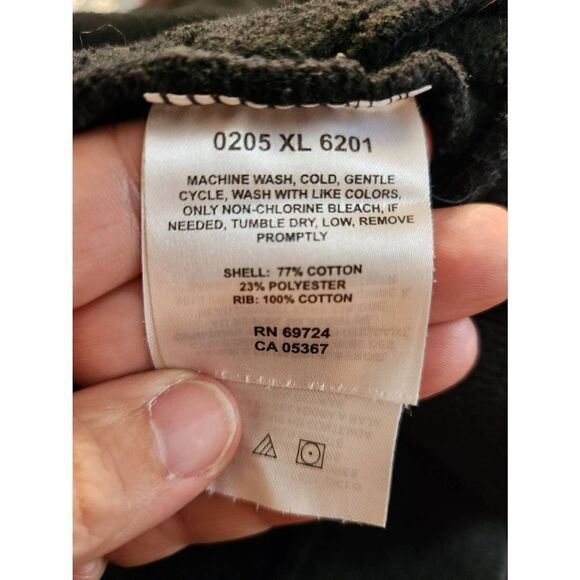 Columbia Large black full zip up knitt jacket with lining and 2 front pockets - Picture 7 of 7